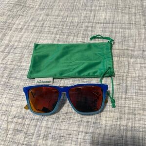 Krochmalna Blue Sunglasses with Red Lenses